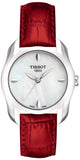 Tissot T Wave T023.210.16.111.01 Quartz Women's Watch – Mother of Pearl Dial & Red Leather Strap