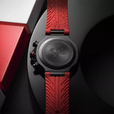 Tissot T141.417.37.057.01 T-Race Chronograph Men’s Watch – Black Dial & Red Rubber Strap