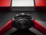 Tissot T141.417.37.057.01 T-Race Chronograph Men’s Watch – Black Dial & Red Rubber Strap