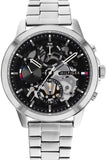 Tommy Hilfiger 1710477 Henry Chronograph Men's Watch – Black Dial & Silver Steel Strap