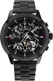 Tommy Hilfiger 1710478 Henry Chronograph Men's Watch – Black Dial & Black Steel Strap