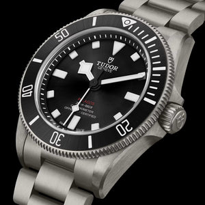 Tudor Pelagos Black Dial Grey Steel Strap Watch for Men - M25407N-0001