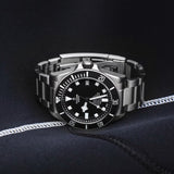 Tudor Pelagos Black Dial Grey Steel Strap Watch for Men - M25600TN-0001