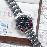 Tudor Black Bay GMT Black Dial Silver Steel Strap Watch for Men - M79830RB-0001