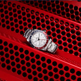 Tudor Black Bay GMT Silver Dial Silver Steel Strap Watch for Men - M79830RB-0010