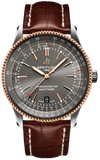Breitling Navitimer Automatic 41 U17326121M1P1 Men's Watch – Grey Dial with Brown Leather Strap