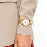 Daniel Wellington DW00100211 Iconic Link Women’s Watch – White Dial with Rose Gold Stainless Steel Strap