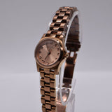 Marc Jacobs Dinky Rose Gold Dial Rose Gold Steel Strap Watch for Women - MBM3200
