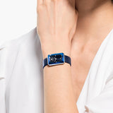 Swarovski Uptown Crystal Blue Dial Blue Leather Strap Watch for Women - 5547713