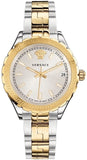 Versace V12030015 Hellenyium Women's Watch – Silver Dial & Two-Tone Steel Strap