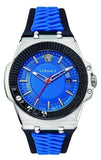 Versace VEDY00119 Chain Reaction Quartz Men's Watch – Blue Dial & Blue & Black Leather Strap