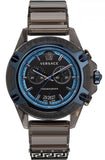 Versace VEZ700622 Icon Active Chronograph Quartz Men's Watch – Black Dial & Black Silicone Strap