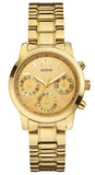 Guess W0448L2 Mini Sunrise Quartz Women's Watch – Gold Dial & Gold Steel Bracelet
