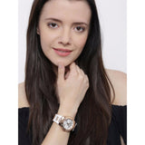 Guess Luna Diamonds White Dial White Rubber Strap Watch for Women - W0653L4