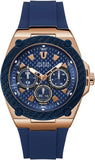 Guess W1049G9 Legacy Chronograph Men’s Watch – Blue Dial & Blue Rubber Strap