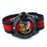Gucci Dive Tiger Blue and Red Dial Blue Red Blue Nylon Strap Watch For Men - YA136215