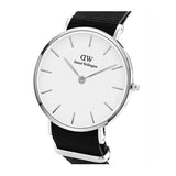 Daniel Wellington Classic Petite Cornwall White Dial Black NATO Strap Watch For Women - DW00100254