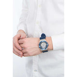 Maserati Potenza Automatic Skeleton Dial Blue Rubber Strap Watch For Men - R8821108035