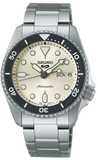 Seiko 5 Sports SRPK31K1 Automatic Men's Watch – Cream Dial & Silver Steel Strap