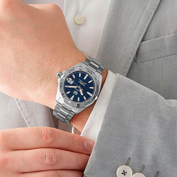 Tag Heuer Aquaracer Automatic Men's Watch WBD2112.BA0928 – Blue Dial with Silver Steel Strap