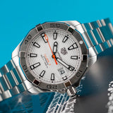 Tag Heuer Aquaracer Automatic Men's Watch WBD2111.BA0928 – White Dial with Silver Steel Strap