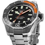Tag Heuer Aquaracer Professional 1000 Superdiver Automatic Black Dial Silver Steel Strap Watch for Men - WBP5A8A.BF0619