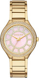 Michael Kors MK3396 Kerry Women's Watch – Mother of Pearl Dial & Gold Steel Bracelet