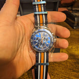 Tag Heuer Formula 1 Quartz Blue Dial Two Tone NATO Strap Watch for Men - WAZ1010.FC8196