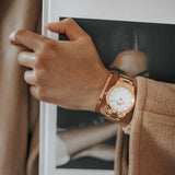 Daniel Wellington DW00100209 Iconic Link Women’s Watch – White Dial with Rose Gold Steel Bracelet