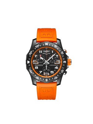 Breitling Endurance Pro Black Dial Orange Rubber Strap Watch for Men - X82310A51B1S1