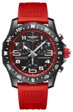 Breitling Endurance Pro X82310D91B1S1 Men's Watch – Black Dial with Red Rubber Strap