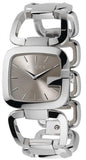 Gucci YA125402 G-Gucci Women's Watch – Brown Square Dial & Silver Steel Bracelet