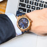 Maurice Lacroix AI1028 Aikon Date Limited Edition Men’s Watch – Blue Dial & Blue Leather Strap