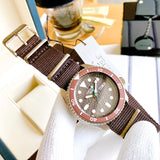 Seiko 5 Sports SRPD85K1 Automatic Men's Watch – Brown Dial & Brown Nylon Strap