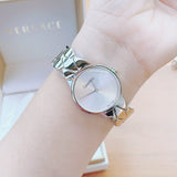 Calvin Klein K6E23146 Snake Women's Watch – Silver Dial & Silver Steel Strap