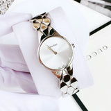 Calvin Klein K6E23146 Snake Women's Watch – Silver Dial & Silver Steel Strap