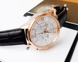 Tissot T099.427.36.038.00 Des Tourelles Chronograph Men's Watch – Silver Dial & Brown Leather Strap