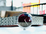 Movado 0606337 Classic Quartz Men's Watch – Black Dial & Silver Steel Strap