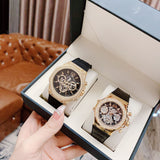 Guess GW0553L4 Fusion Chronograph Women’s Watch – Black Dial & Black Leather Strap