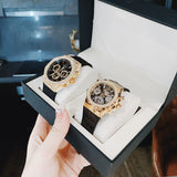 Guess GW0553L4 Fusion Chronograph Women’s Watch – Black Dial & Black Leather Strap