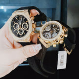 Guess GW0553L4 Fusion Chronograph Women’s Watch – Black Dial & Black Leather Strap