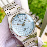 Tissot T137.207.11.351.00 PRX Powermatic 80 Men's Watch – Ice Blue Dial & Silver Steel Strap