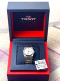 Tissot T137.207.11.111.00 PRX Powermatic 80 Men's Watch – White Dial & Silver Steel Strap