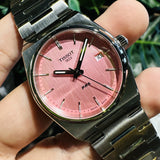 Tissot T137.210.11.331.00 PRX Quartz Women's Watch – Pink Dial & Silver Steel Strap