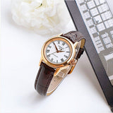Tissot T Classic Carson White Dial Brown Leather Strap Watch For Women - T085.207.36.013.00