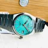 Tissot T137.207.11.091.01 PRX Powermatic 80 Men's Watch – Light Green Dial & Silver Steel Strap