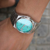 Tissot T137.207.11.091.01 PRX Powermatic 80 Men's Watch – Light Green Dial & Silver Steel Strap