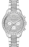 Michael Kors MK6976 Layton Chronograph Women's Watch – Silver Dial & Silver Steel Strap