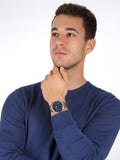 Fossil FS5706 Neutra Chronograph Men's Watch – Blue Dial & Two-Tone Steel Strap