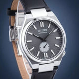 Citizen Tsuyosa NK5010-01H Men's Automatic Watch – Grey Dial with Black Leather Strap